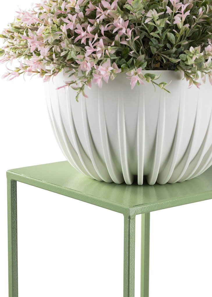 STOJAN NA KVETINÁČ SIMPLE 70X24X24 CM ZELENÁ