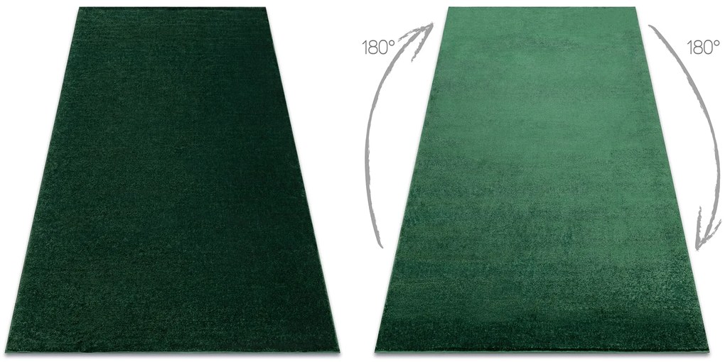 Koberec SOFTY Jednofarebný, tmavozelený