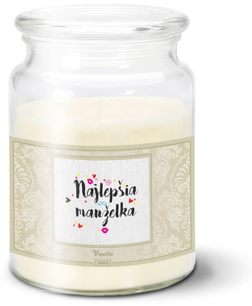 Sablio Sviečka Najlepšia manželka - 500 g