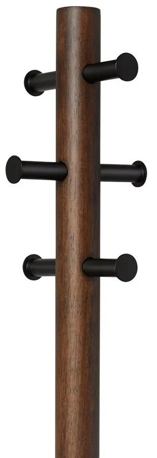 Umbra Vešiak so stoličkou PILLAR 167x50 cm tm. hnedá, čierna
