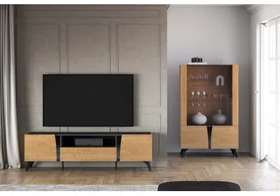 TV stolík so zásuvkou TOSCANIA