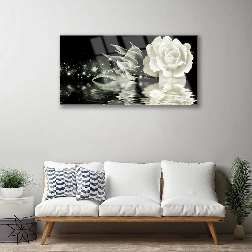 Obraz na akrylátovom skle Ruže kvet 100x50 cm