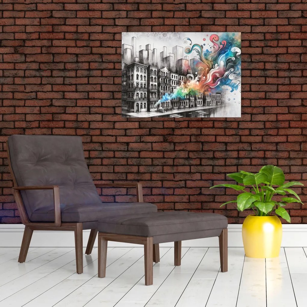 Obraz - Priemyselný život (70x50 cm)