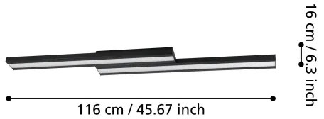 Eglo 900024 - LED RGBW Stmievateľné stropné svietidlo SALITERAS-Z LED/20,4W/230V