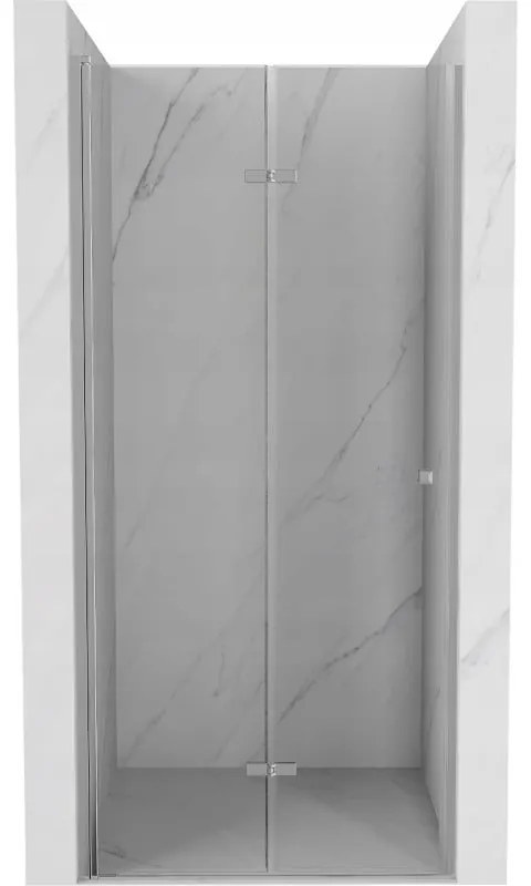 Mexen Lima, skladacie sprchové dvere do otvoru 85 x 190 cm, 6mm číre sklo, chrómový profil, 856-085-000-01-00
