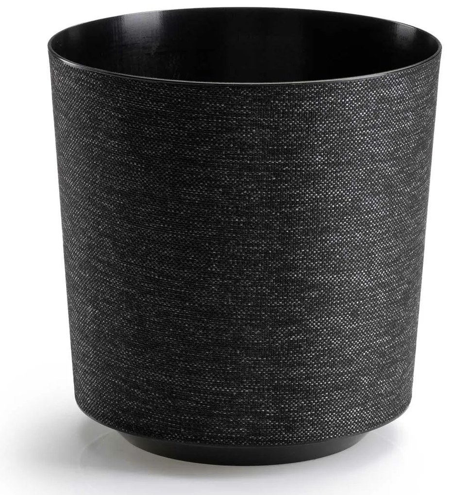 PLASTOVÝ KVETINÁČ ALOE TX 19,5X20 CM ČIERNA
