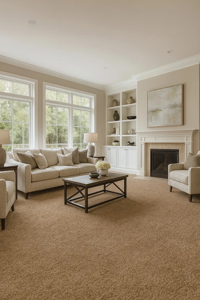 ITC, Metrážny koberec Sweet 72 tmavo béžový, na mieru, šíře 4m, béžová, filc, chodba / predsieň