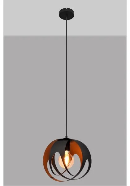 Luster na lanku MOONLIGHT 1xE27/15W/230V čierna