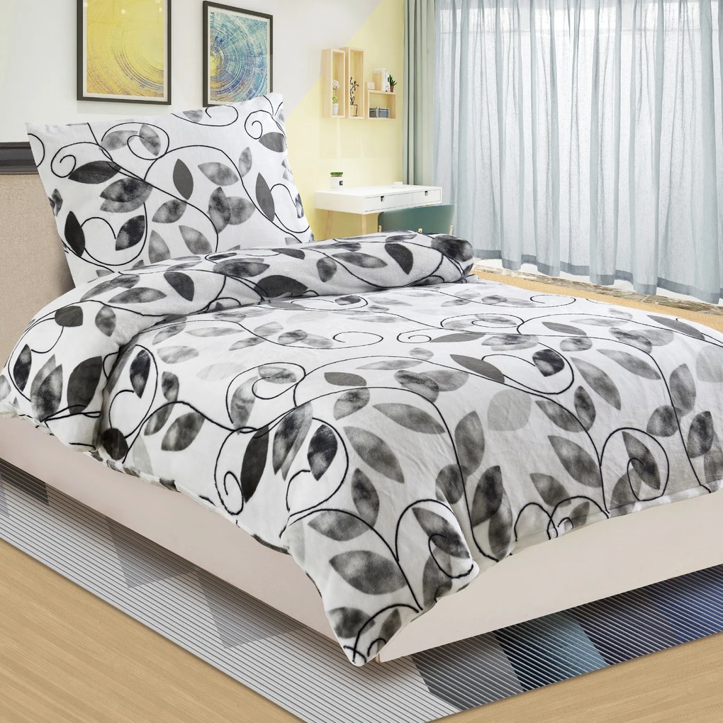 myHOUSE EDERA GREY mikroplyšové obliečky