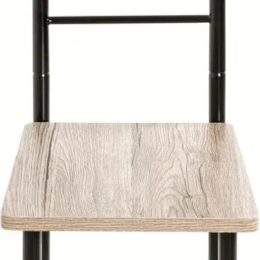 Nemý sluha - stolička Ruta, čierny/dub san remo
