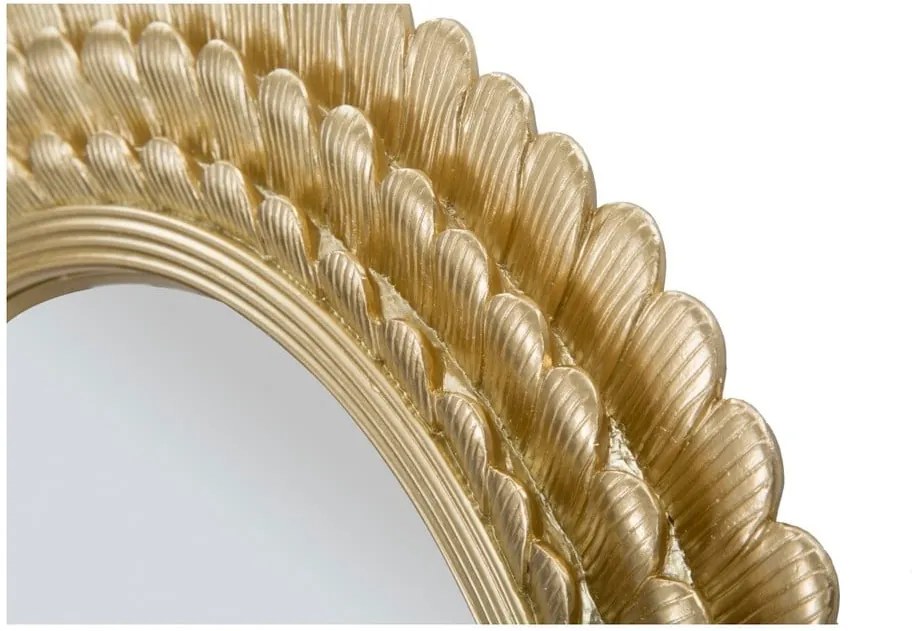 Nástenné zrkadlo v železnom ráme Mauro Ferretti Glam Lamin, ⌀ 43 cm