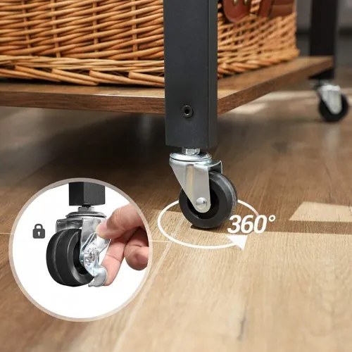 Kuchynská polica na kolieskach VASAGLE KKS60XV2