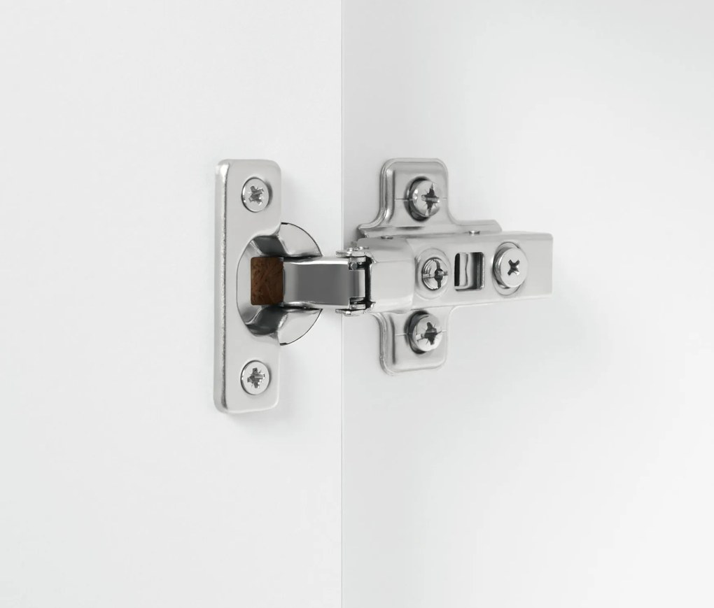 Vysoká skrinka do kúpeľne »Eklund« s bočným priečinkom