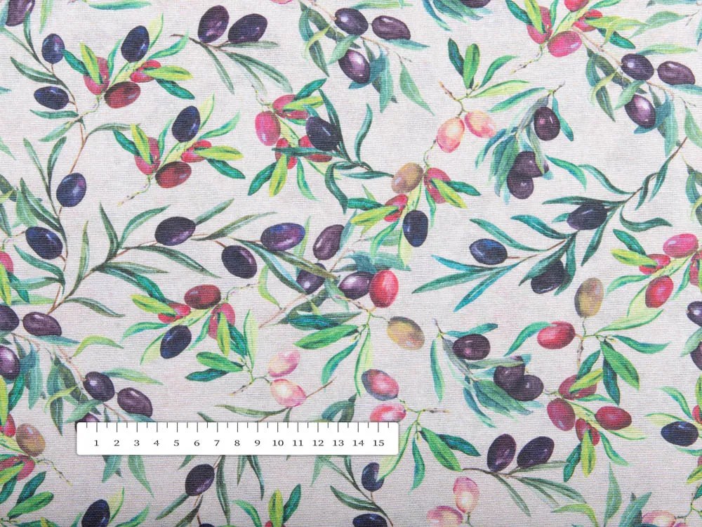 Biante Dekoračná obliečka na vankúš s lemom Leona LN-145 Olivy na režnom 45 x 45 cm