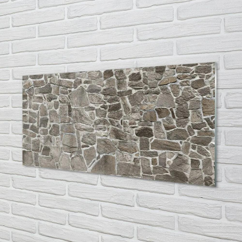 Obraz na skle Kamenného muriva tehla 100x50 cm