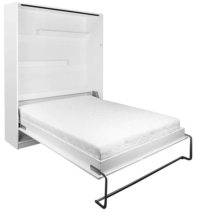 Sklápacia posteľ BOGART. Modern - Biely mat 160 x 200