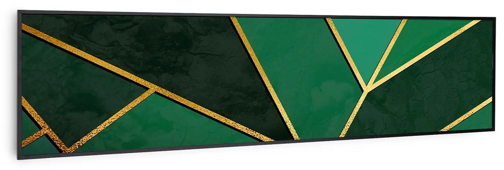 Wonderwall Air Art Smart, infračervený ohrievač, 120 x 30 cm, 350 W, zelená čiara