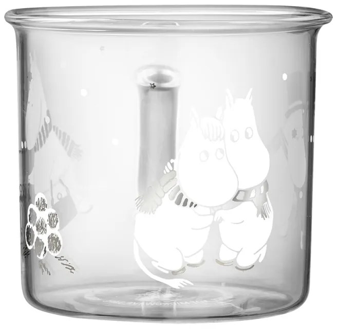 Sklenený hrnček Moomin Let it snow 0,35l