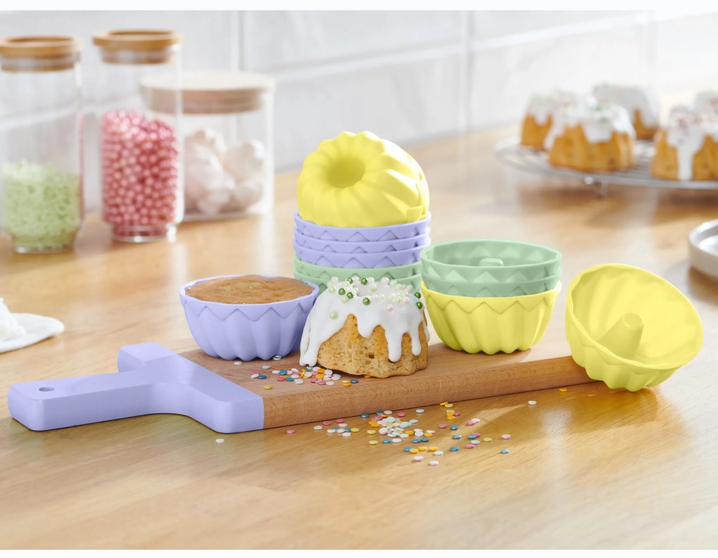 Formy na minibábovky, 12 ks