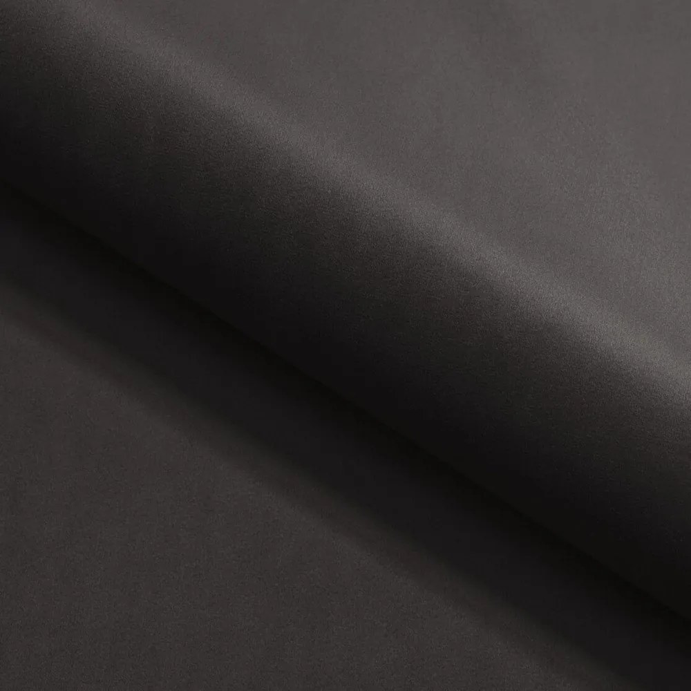 Čierna zamatová rozkladacia pohovka 203 cm York Blik – Ropez