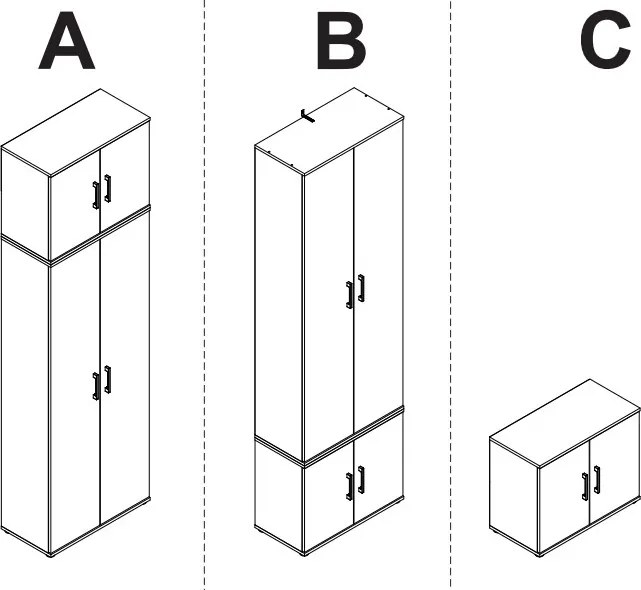 Skriňový nástavec Nitro 70 cm, dub sonoma