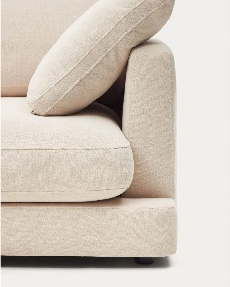 Béžová ženilková rohová pohovka (ľavý roh/s leňoškou) Gala – Kave Home