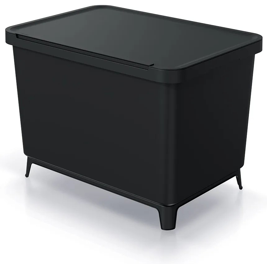 Odpadkový kôš, 2 x 23 l, čierna