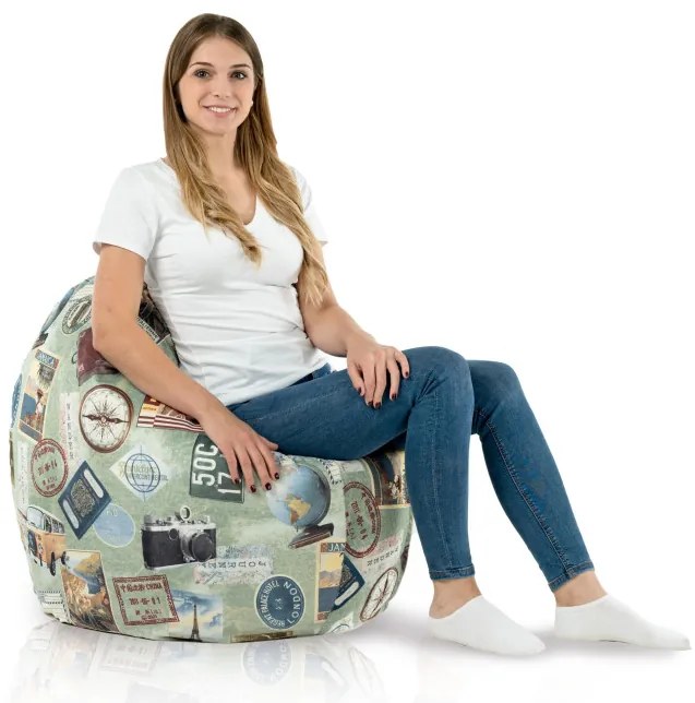 Vankúš na sedenie Travel okrúhly