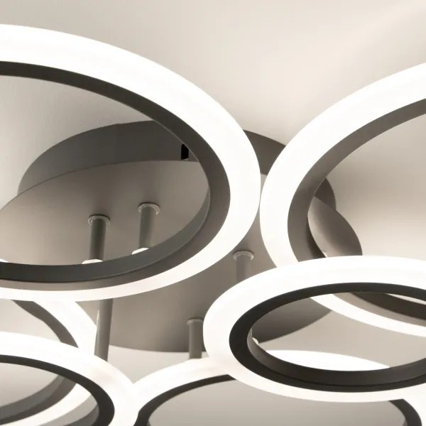 Brilagi - LED Stmievateľný prisadený luster ORBITS LED/85W/230V 3000-6500K antracit + DO