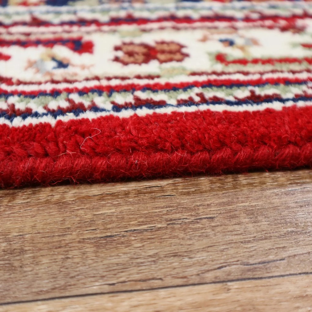 Kusový ručne tkaný koberec Bidjar red, 90x160, červená, obývacia izba, Asra