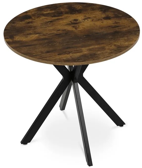 Autronic BONTEC Okrúhly jedálenský stôl 80x80cm, mdf, divoký dub, HT-F4108 OAK Farba: Prírodné