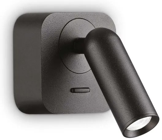 Ideal Lux - LED Nástenné bodové svietidlo BEAN LED/3W/230V CRI 90 čierna