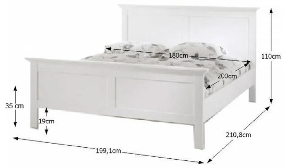 Manželská posteľ 180 cm Phung 76703. Vlastná spoľahlivá doprava až k Vám domov. 794506