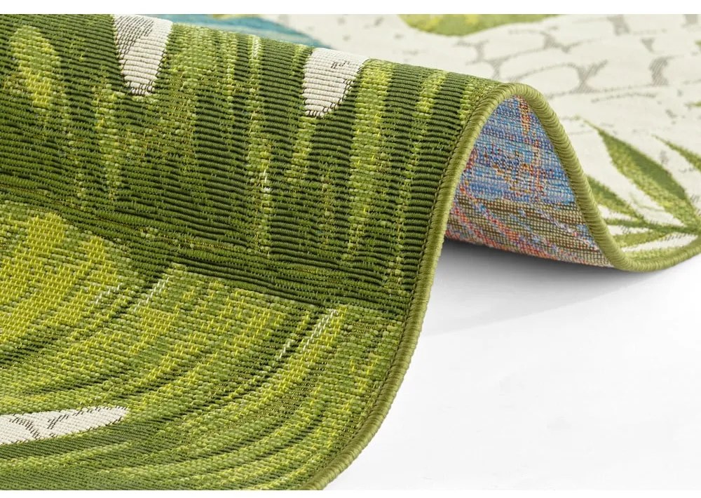 Zelený/tyrkysovomodrý vonkajší koberec 200x285 cm Flair – Hanse Home