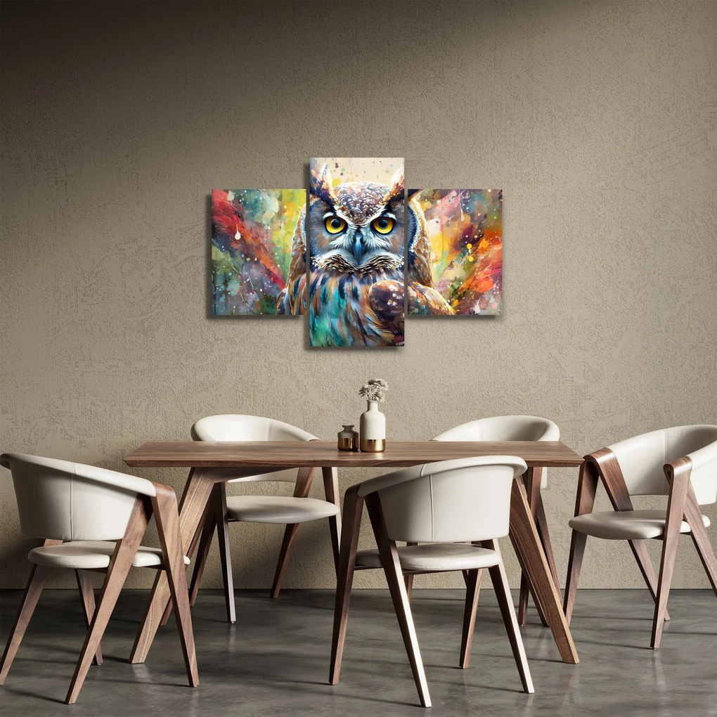 Obraz - Maľba sovy (90x60 cm)