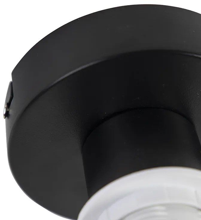 Stropné svietidlo s zamatovým tienidlom modré so zlatom 20 cm - Combi Black