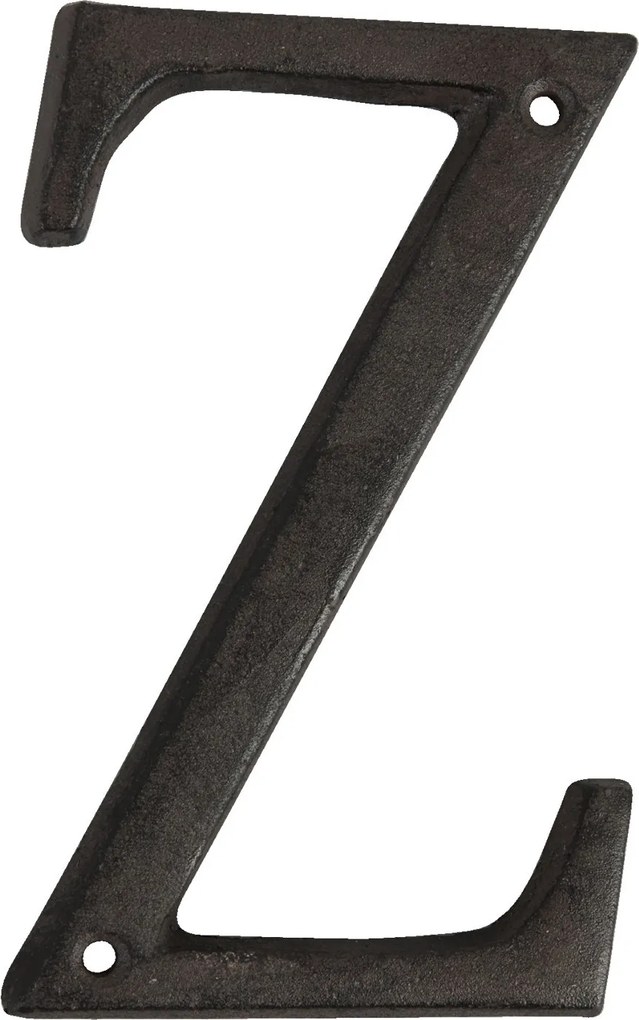 Nástenné kovové písmeno Z - 13 cm