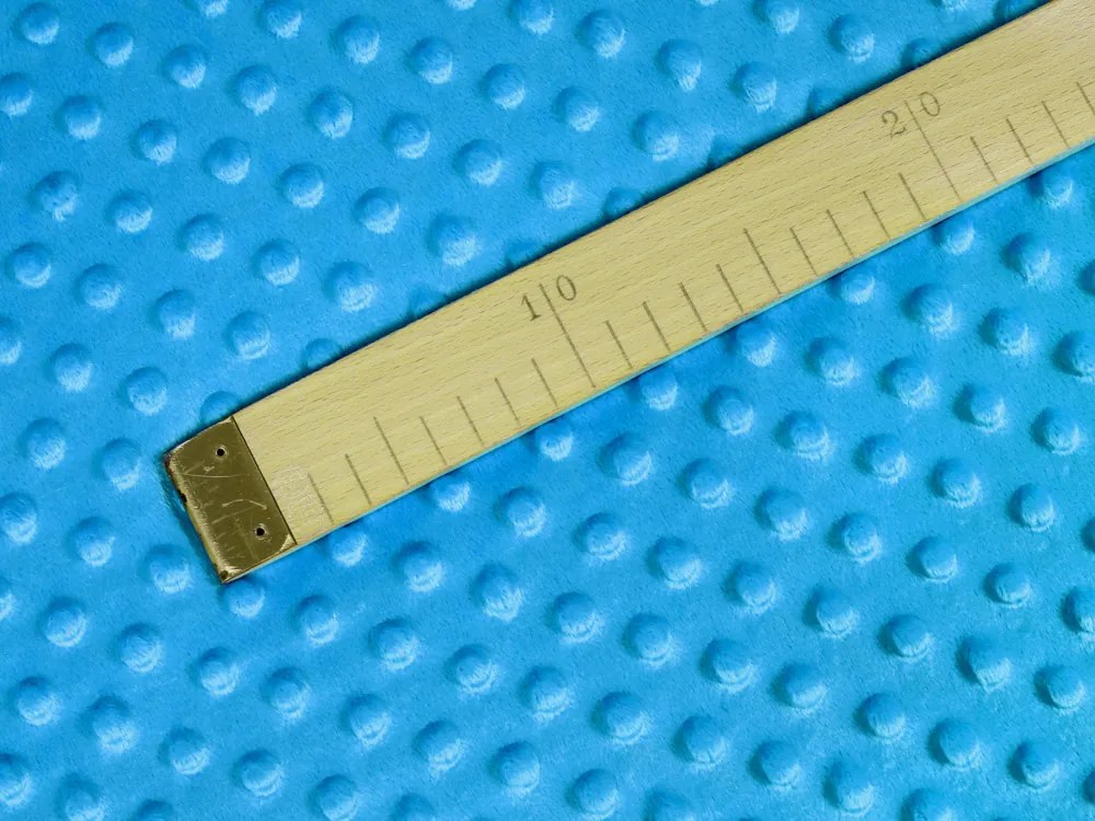 Biante Detská obliečka na vankúš Minky 3D bodky MKP-034 Modrá 50 x 70 cm
