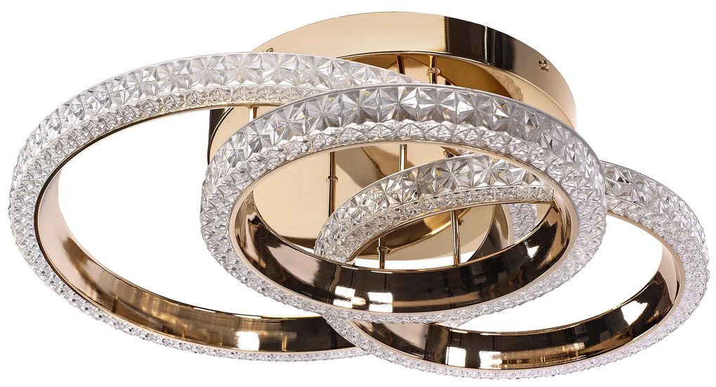 Toolight Toolight, LED stropné svietidlo 52cm, 54W, 4000K, 4500lm, MS013-C, ružové zlato, OSW-09625