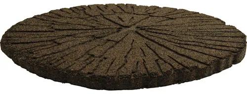 Gumová dlaždica nášľapný kameň Cracked Log 45 cm antracit