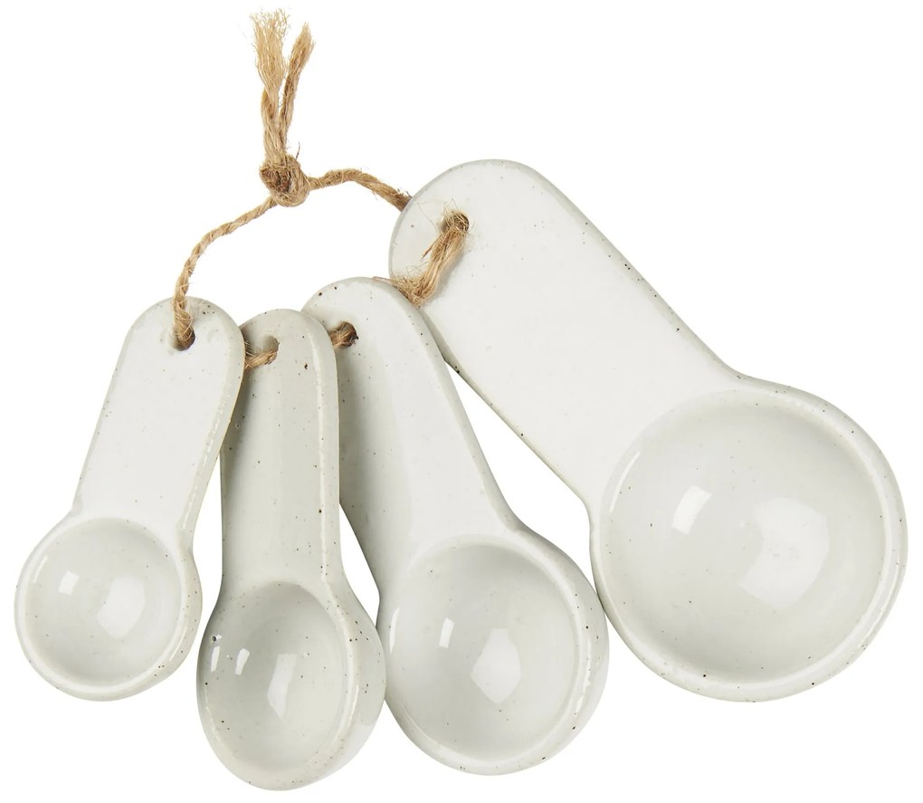 Ib Laursen Porcelánové odmerky White – sada 4 ks