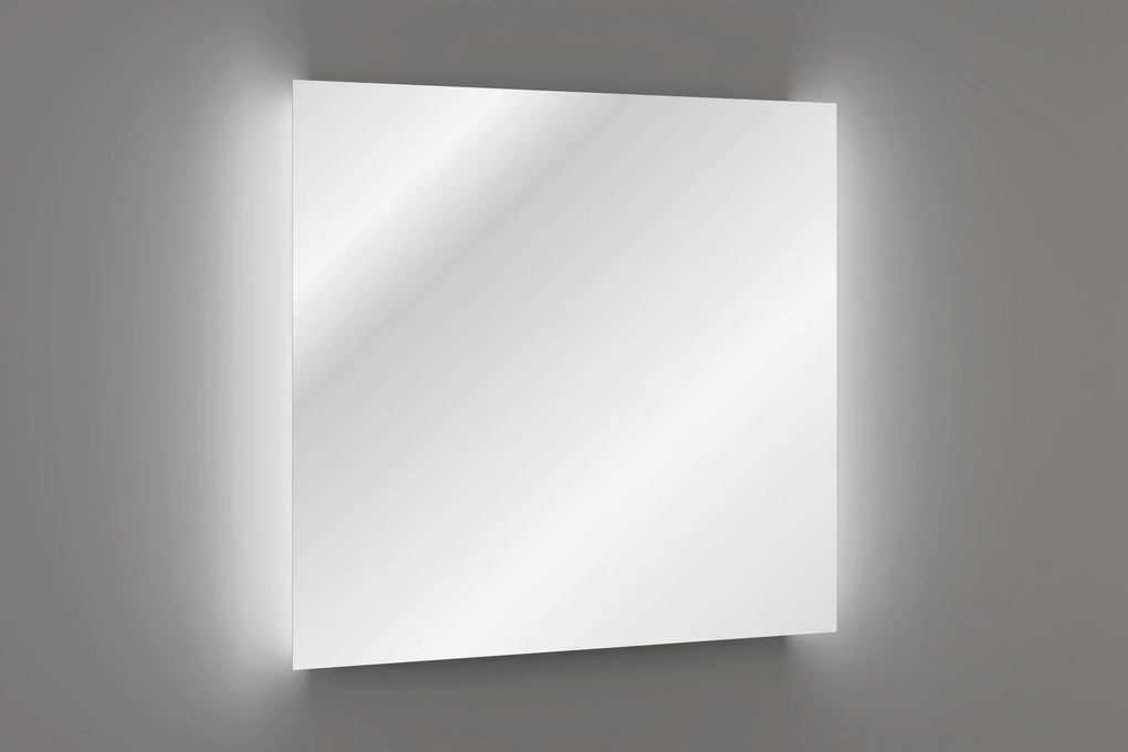 Comad Závesné zrkadlo s LED osvetlením Aura LED 80x80 cm