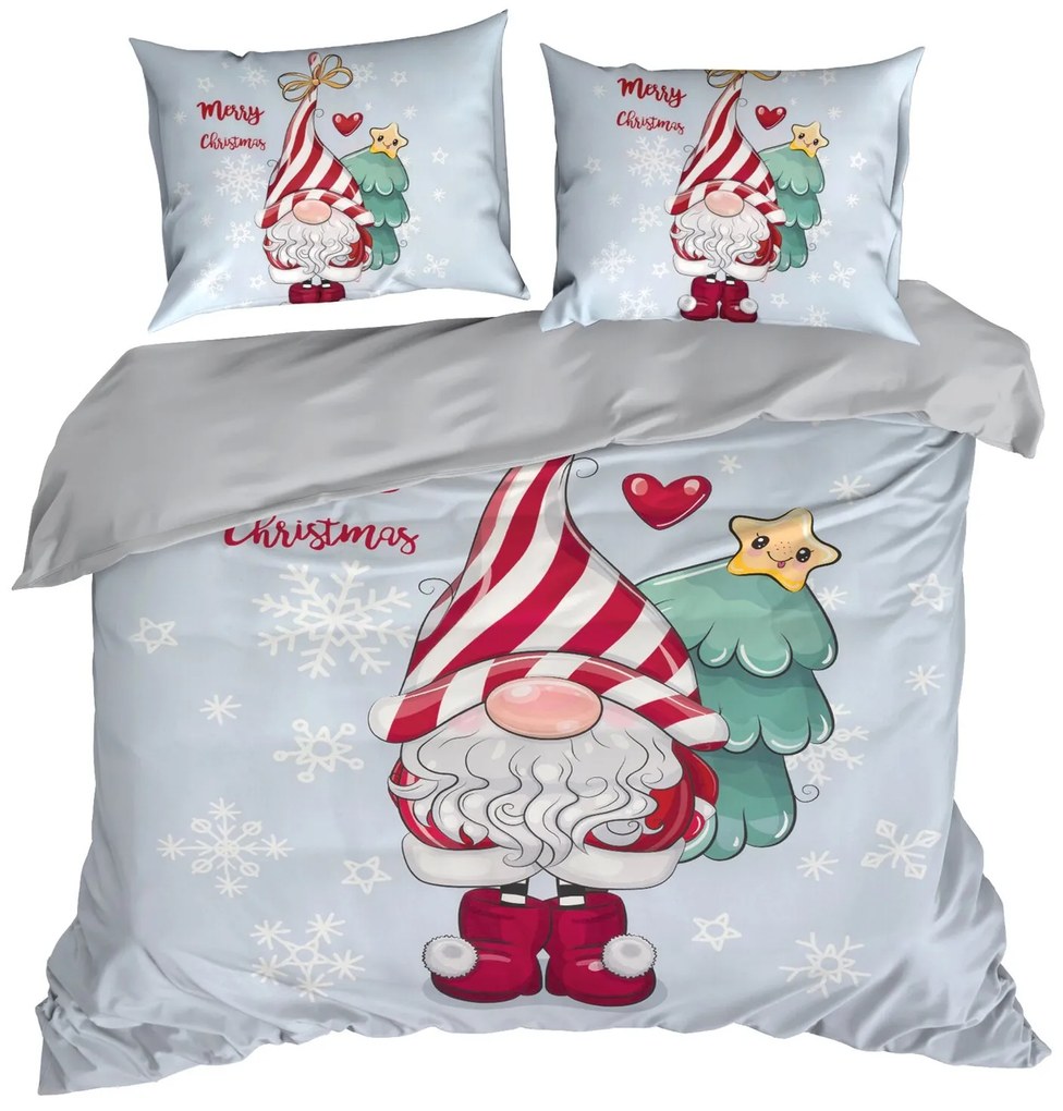 VIANOČNÉ OBLIEČKY Z MIKROVLÁKNA BEINER 200X220 CM, 2 KS 70X80 CM VZOROVANÉ