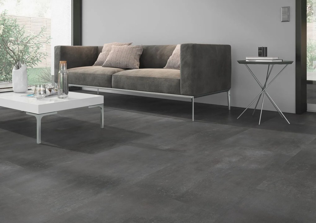 Oneflor Vinylová podlaha lepená ECO 55 071 Cement Dark Grey - Lepená podlaha