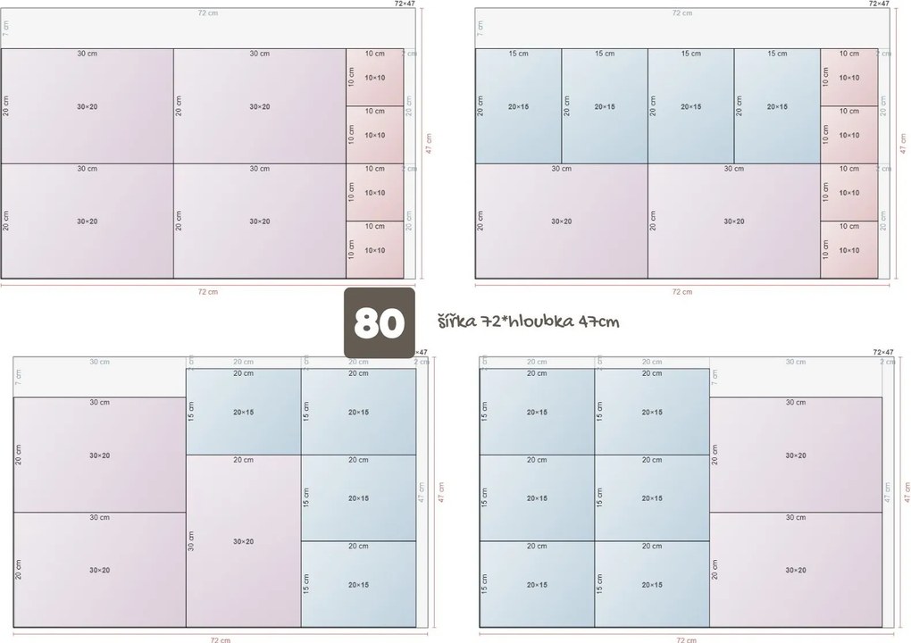 usporadejto.cz Drevený organizér do vysokého šuplíka,  VASKY - L (30 x 20 x 15 cm)