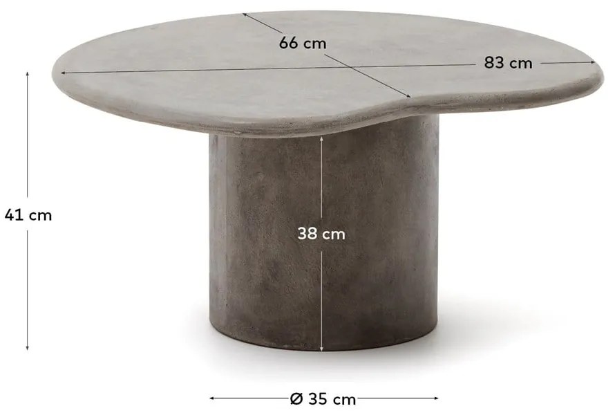 Záhradný odkladací stolík 77x83 cm Macarella – Kave Home