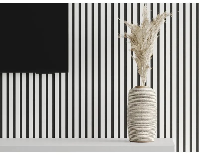 Mexen Lam-F, akustické stenové lamely 275 × 31,5 cm, filc 6 mm, biela lesklá, S105-275317-2812-054