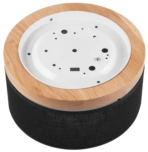 Brilagi - LED Stropné svietidlo BELLADONNA 1xE27/15W/230V pr. 30 cm čierna/dub