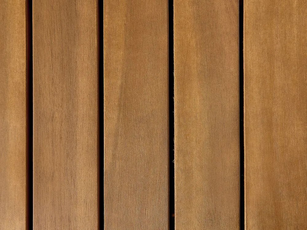 Záhradná lavička z akáciového dreva s úložným priestorom 160 cm SOVANA Beliani