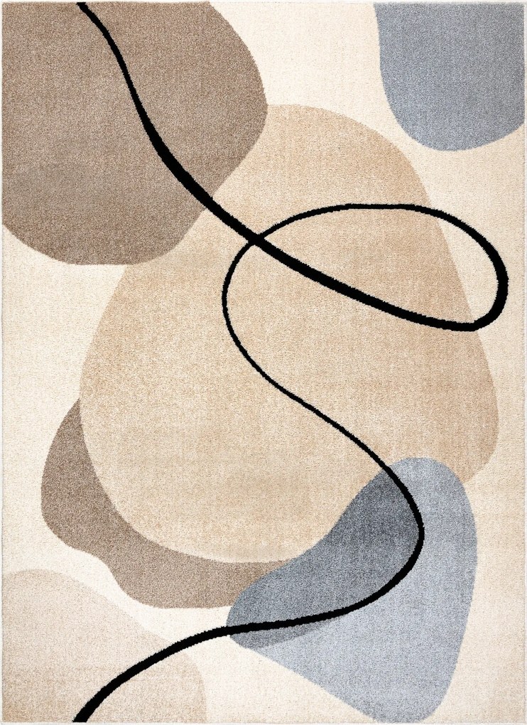 Dywany Łuszczów, Kusový koberec Fusion 9213 cream/beige, 80x150, béžová, kancelária